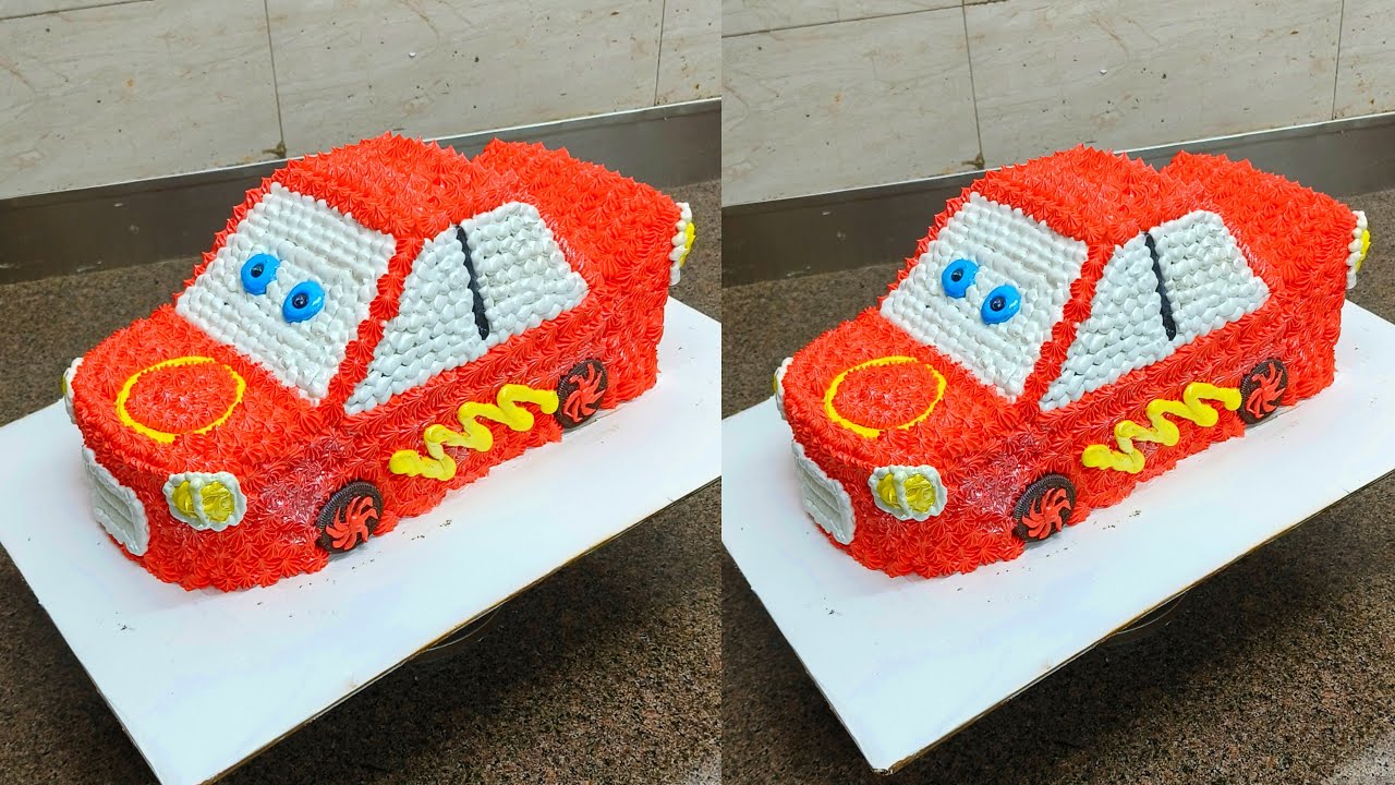 Amazing Car Cake Tutorial | Car Cake Design | Car Cake Designs For Birthday | Red Car Cake Design