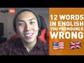 12 ENGLISH WORDS YOU MIGHT PRONOUNCE INCORRECTLY! *common mistakes*