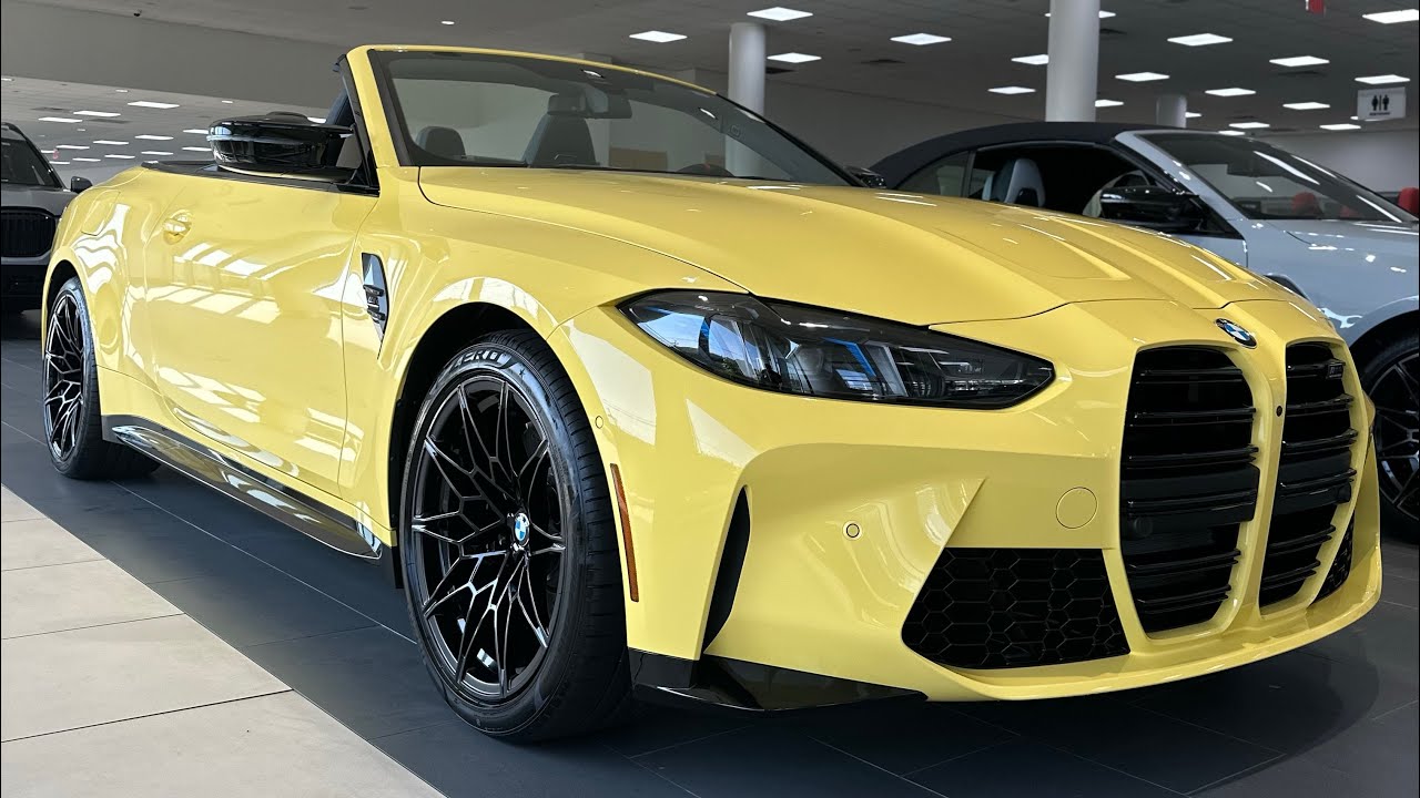 2025 BMW M4 Competition xDr Convertible Dakar Yellow Black Full Merino ...