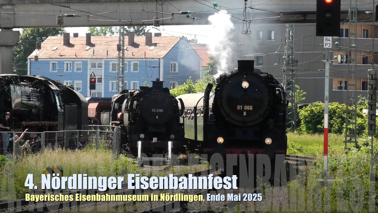 Viel viel Dampf - Viertes Nördlinger Eisenbahnfest #eisenbahn #bem #nördlingen