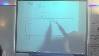 6-3 Dividing Radicals Part 1