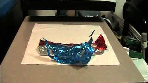 Synergy 17 - Multi-Color Distressed Bird with Foil Scraps HTV Not Siser