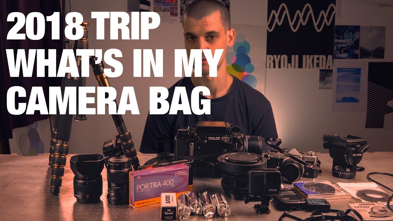 WHAT'S IN MY CAMERA BAG?? 2018 TRIP - MAMIYA RZ67 - SEKOR Z 65MM