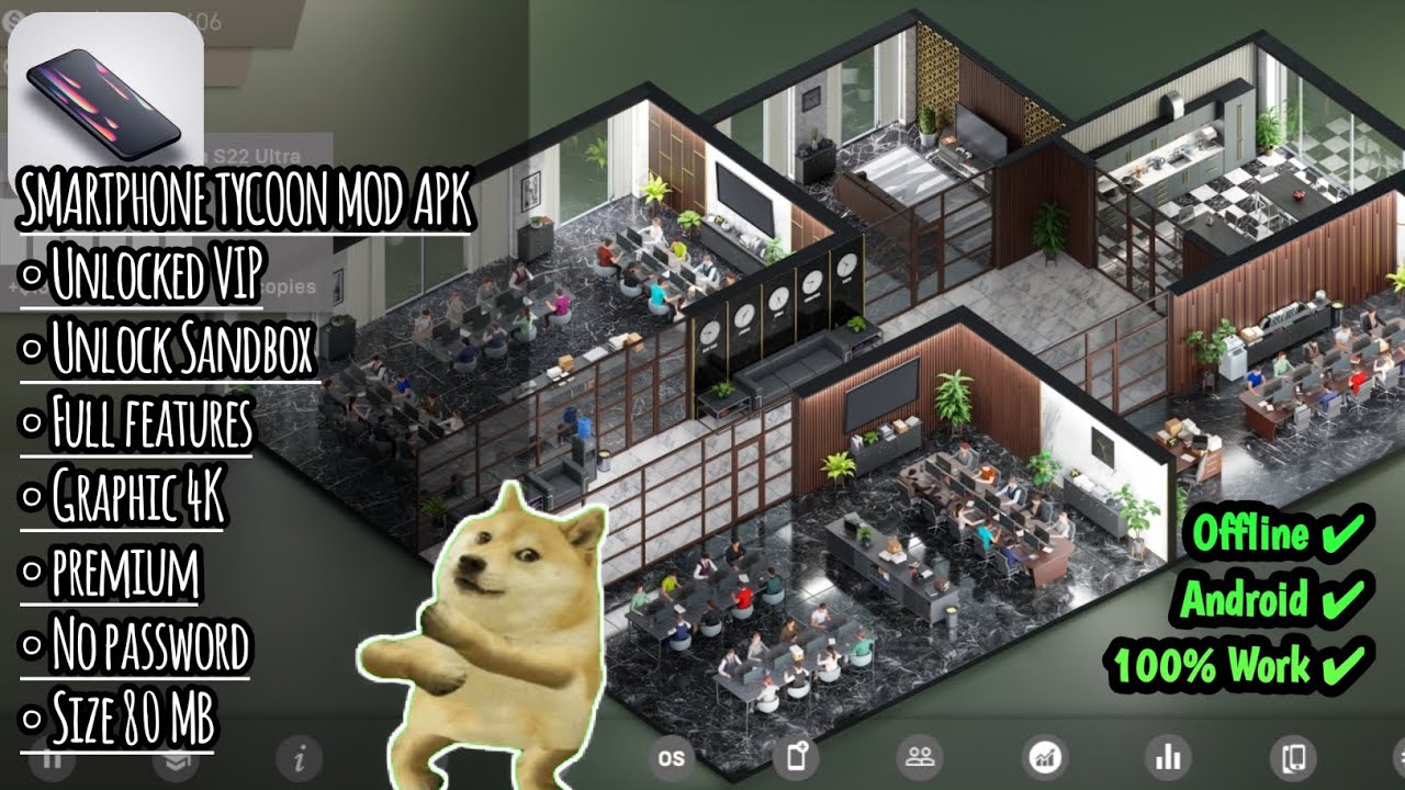 SMARTPHONE TYCOON 2 MOD APK 2024 (Premium unlock, sandbox mode)