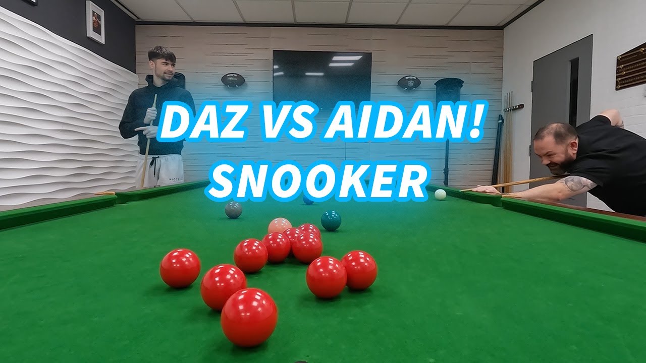 SNOOKER MATCH! DAZ VS AIDAN YouTube