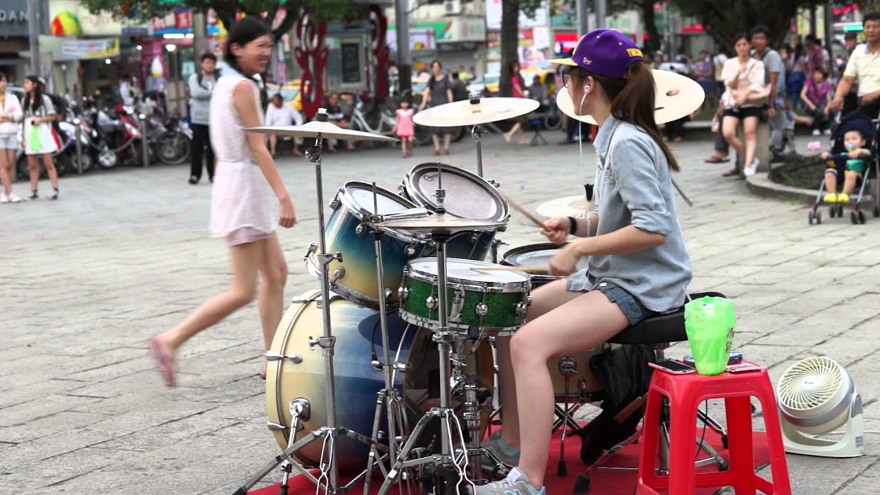 2014/05/17 爵士鼓 羅仕茹(羅小白)_原唱洪榮宏 - 望月想愛人