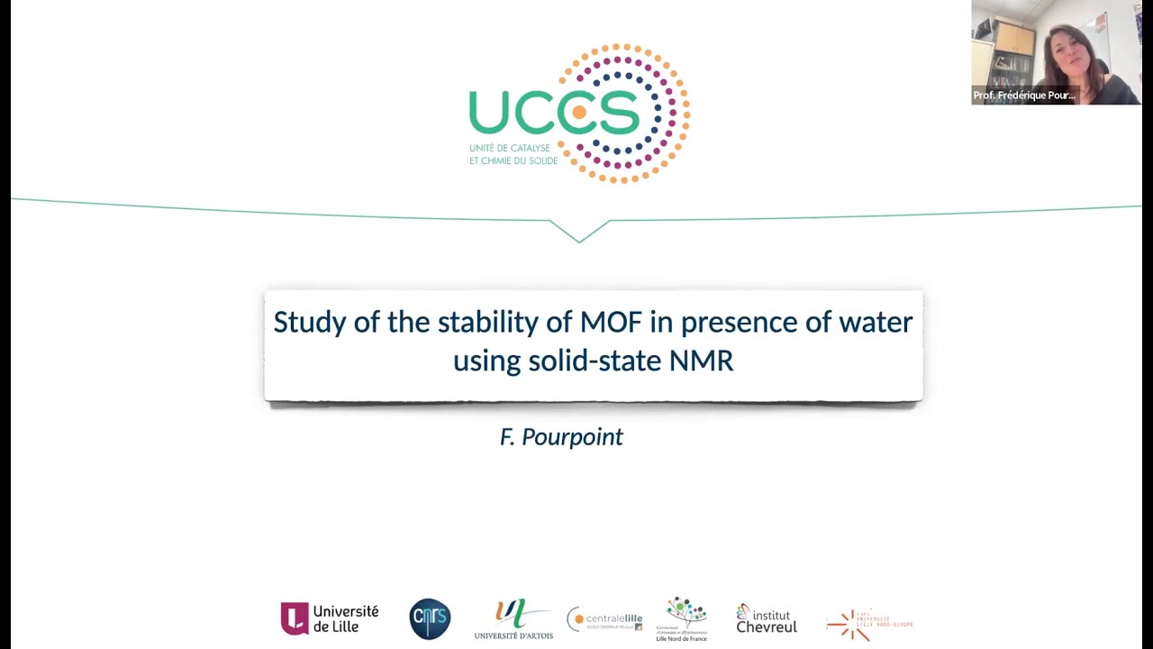 Stability of MOFs in water with ssNMR | Dr. Frederique Pourpoint | Session 111