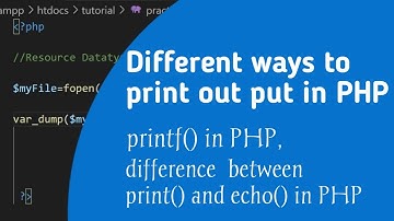 Different way to print out put in PHP in Tamil| PHP Tutorial.