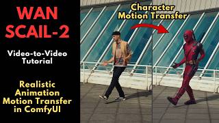WAN SCAIL 2 V2V Character Animation Motion Transfer (ComfyUI Tutorial)