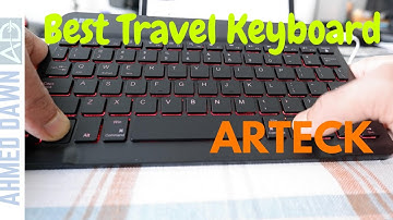 Arteck Backlit 7-Colors Portable Bluetooth Keyboard | Best Bluetooth Keyboard