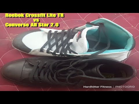 regn Åbent Sympatisere Reebok Crossfit Lite TR vs Converse Chuck Taylors All Star 2 | The Better  Powerlifting Shoe ??? - YouTube