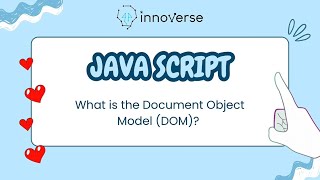 JavaScript: Document Object Model (DOM) ဆိုတာဘာလဲ #AI #IT #InnoVerse