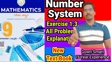 9th Class Maths(2024-25) New Syllabus|| Chapter-1|| Number System|| Exercise 1.3|| Must Watch #viral