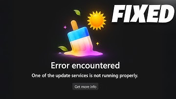 Microsoft Store Error Encountered One Of The Update Services Is Not Running Properly FIX✅
