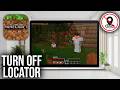 How To Turn Off Locator Bar In Minecraft Bedrock &amp; Java