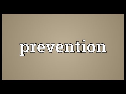 Prevention Meaning