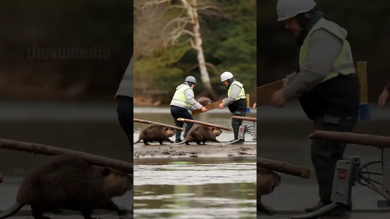 Beavers Rebuild Collapsed Bridge To Save Ambulance! 