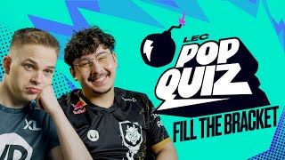 Fill the Bracket | LEC Pop Quiz | 2023 Summer