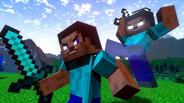 Herobrine vs Steve - Minecraft Fight Animation (Minecraft Animation)