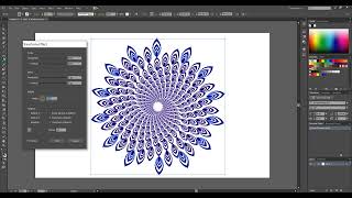 How to Draw a Mandala Vector Design in Illustrator Super Easy Technique Beginners | Graphic design