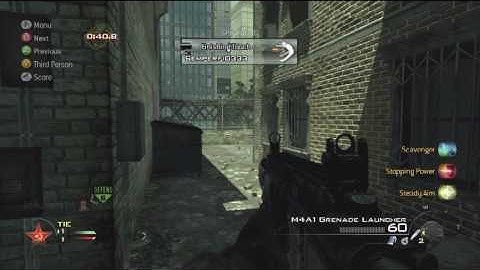 MW2 Skidrow SnD Gamplay (AK-47/Shotty attachment)