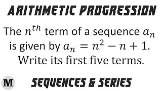 1.1 | Example 2 | Arithmetic Progression | What are Sequences
