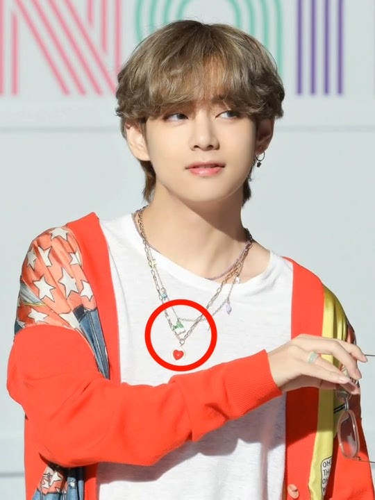 which price of kim taehyung necklace 🤔 #bts #btsv #shorts