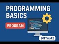 What is a Program vs Software? | Programming Basics Explained for Beginners | YTTA Leanring