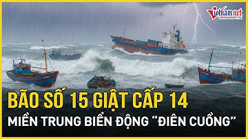 NÓNG: Bão số 15 duy trì “sức mạnh” giật cấp 14, miền Trung biển động “điên cuồng”