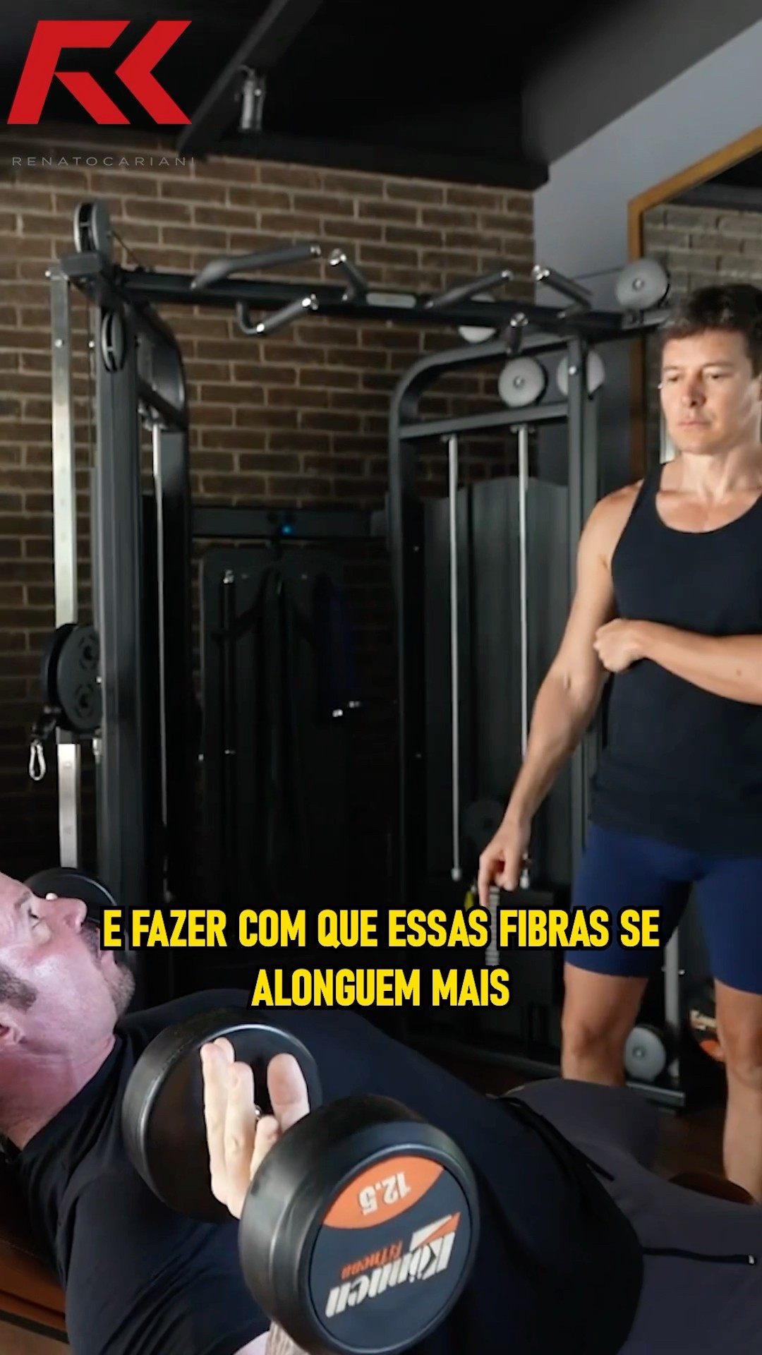 CARIANI FEZ UM TREINO DE PEITORAL COM O RODRIGO FARO! #renatocariani #rodrigofaro #treino #academia
