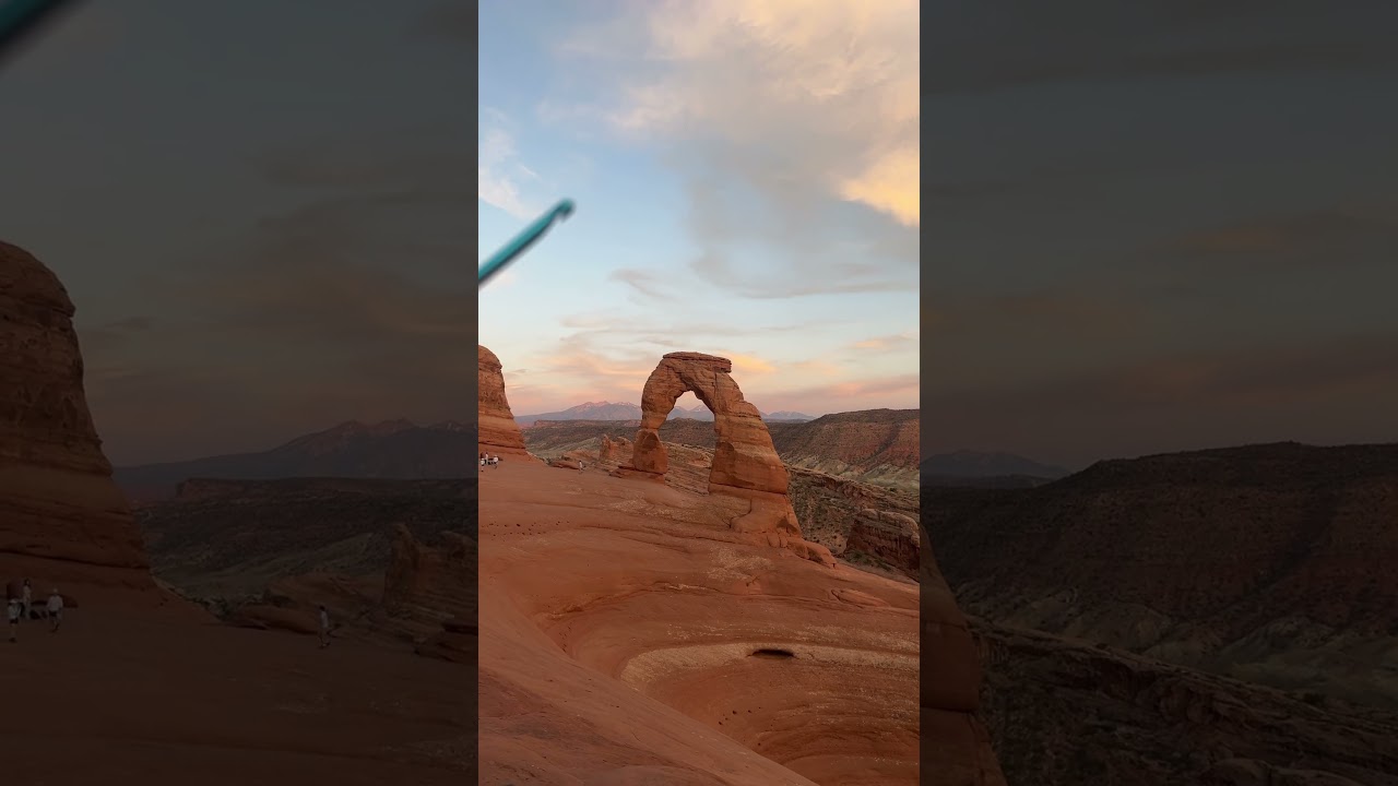 I crocheted a delicate arch!!!!￼ 