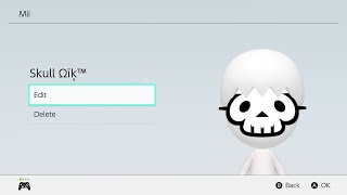 Mii Maker On Nintendo Switch : Skull