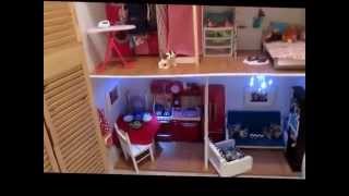 American girl House Tour Here it is, my American Girl House Tour. My doll house is three stories high. If you didn