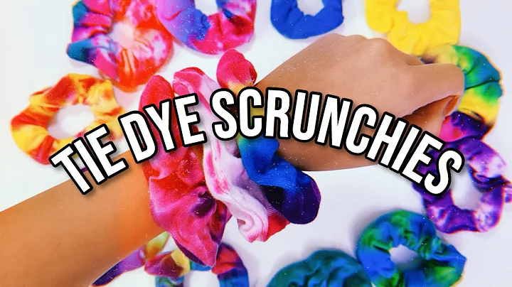 Faça seus próprios scrunchies tie-dye! 2 métodos fáceis!