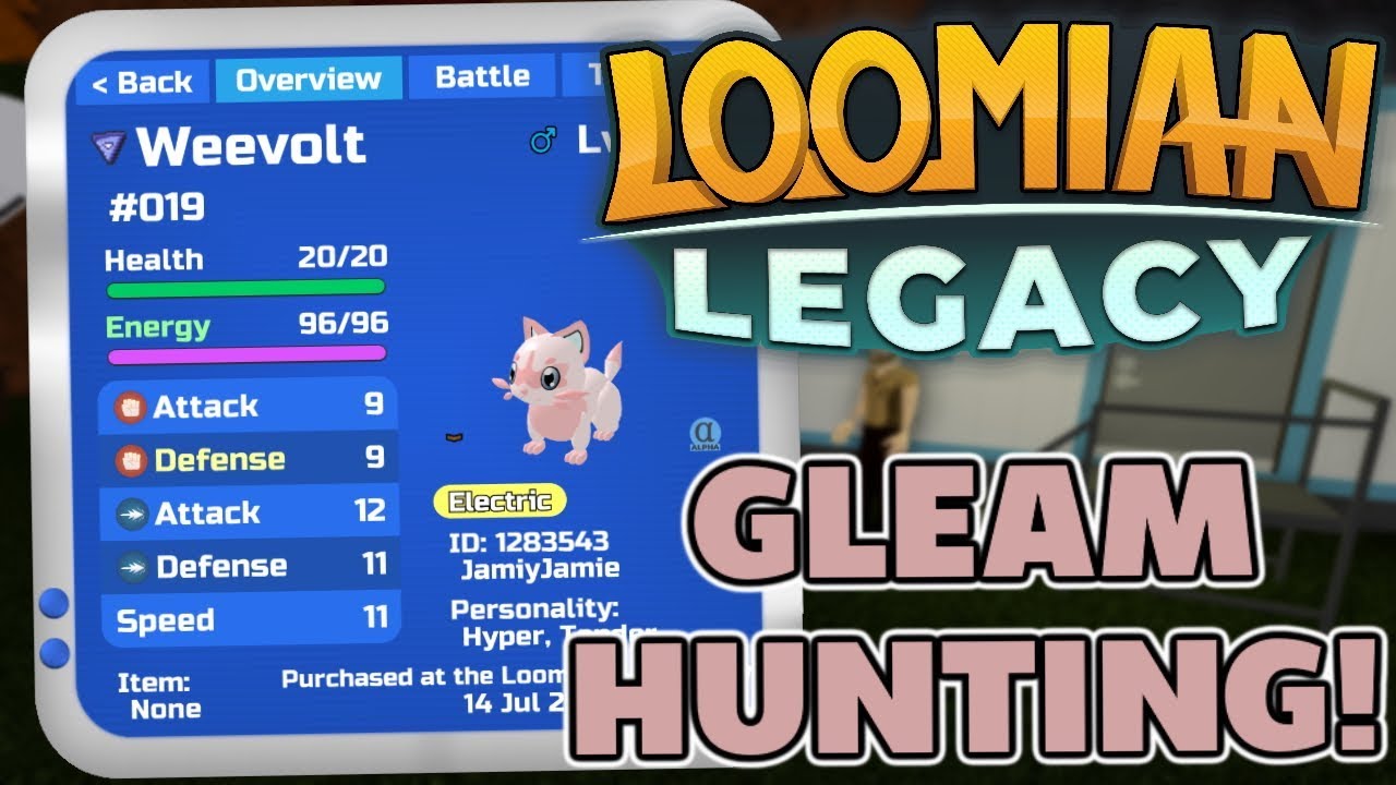 Gleam Hunting Almost Ready For Pvp Loomian Legacy Youtube - roblox image id doge roblox loomian legacy