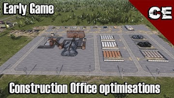 Early Game Construction Offices Tutorial And Optimizations | Workers and resources - Realistic Mode