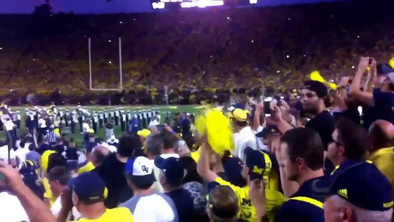 U of M game in the Big House! - YouTube