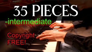 35 Intermediate Piano Ideas you MUST consider| Copyright FREE + Sheet Music