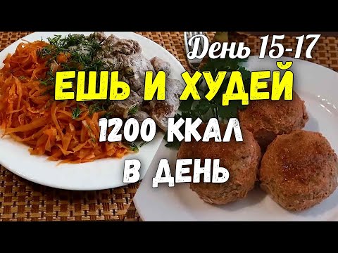 ПОХУДЕНИЕ без Диет Меню на 1200 Ккал Худеем Вместе 15-17 день