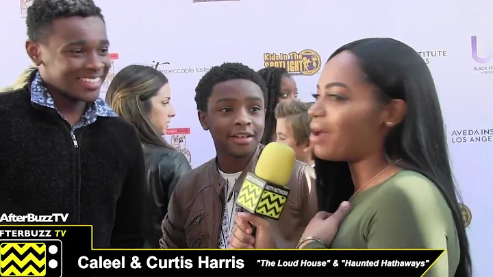 Caleel and Curtis Harris at KITS Movies by Kids Sc...