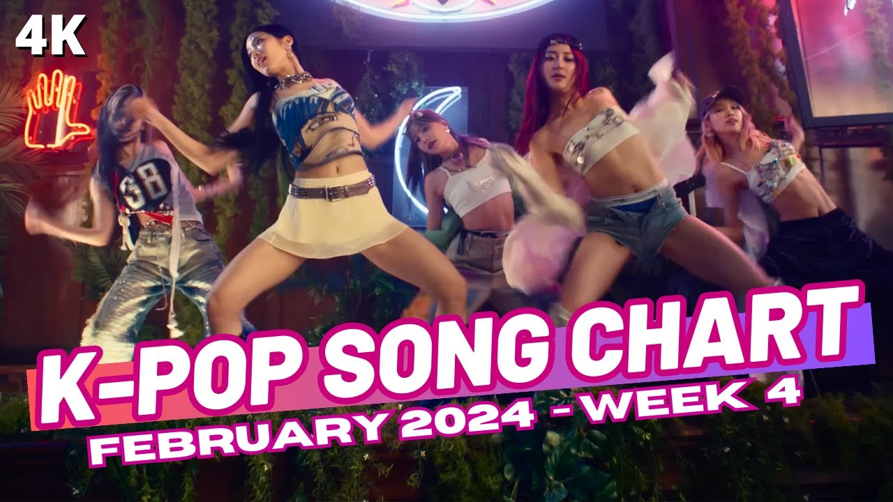 TOP 150 K POP SONG CHART  FEBRUARY 2024 WEEK 4