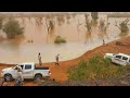 Lake in the desert is the norm: Flooding in Hafar Al-Batin, Saudi Arabia.  Flood desert. Disasters