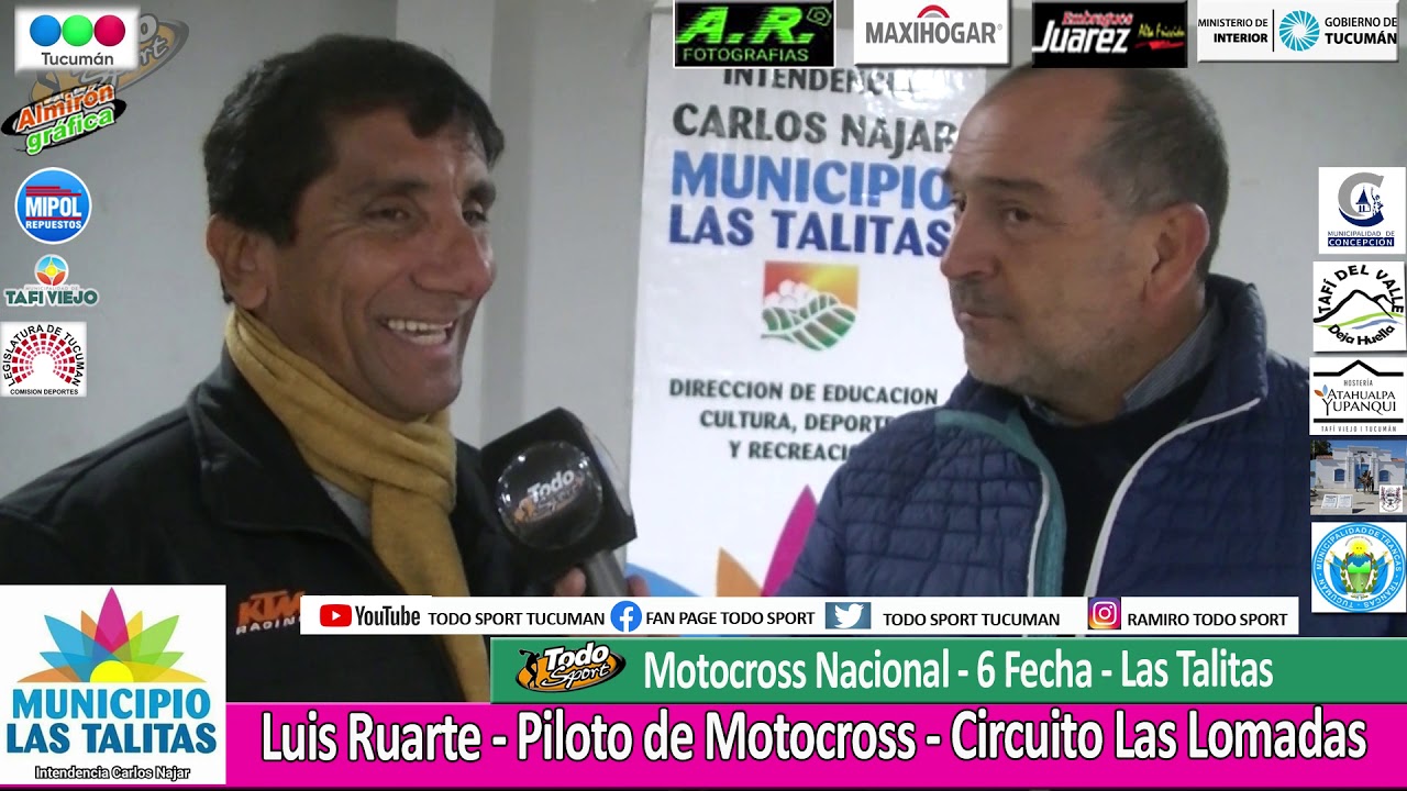 TODO SPORT, TUCUMAN - RUARTE LUIS PILOTO DE MOTOCTOSS NACIONAL TUCUMAN
