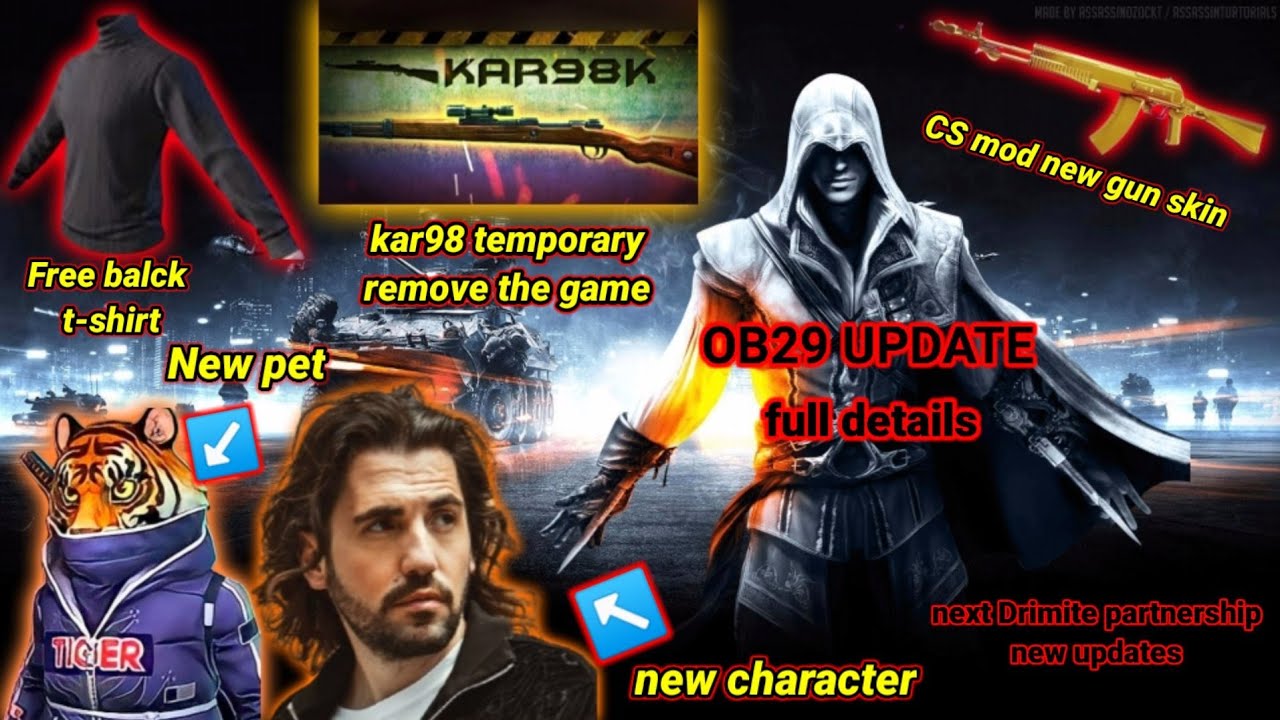 OB29 UPDATE || FREE FIRE || NEW CHARACTER || NEW PET || FULL DETAILS ||- FREE FIRE