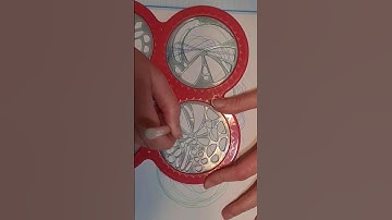 Multi level spirograph with step and grind gears combos for extra chaos #spirograph #art #math