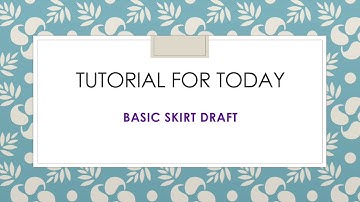 HOW TO DRAFT BASIC SKIRT (1:5 SCALE) USING ADOBE ILLUSTRATOR  (PDF File Available in Description)