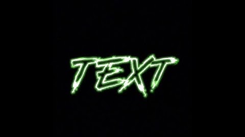 How To Make a Saber Text Intro on IOS and android!