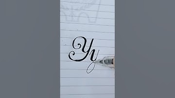 Cursive Letter Y, Calligraphy SUBSCRIBE if you like this video #shorts #youtubeshorts