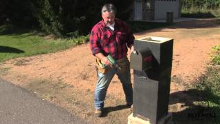 Luxury fake stone mailboxes Stone Pillar Mailbox How To Youtube