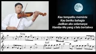 Padamu Ku Bersujud - Afgan || Violin Cover With Sheet Music